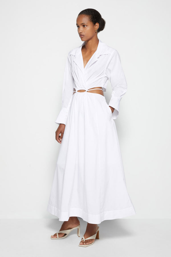 Jonathan Simkhai Signature Alex Dress WHITE