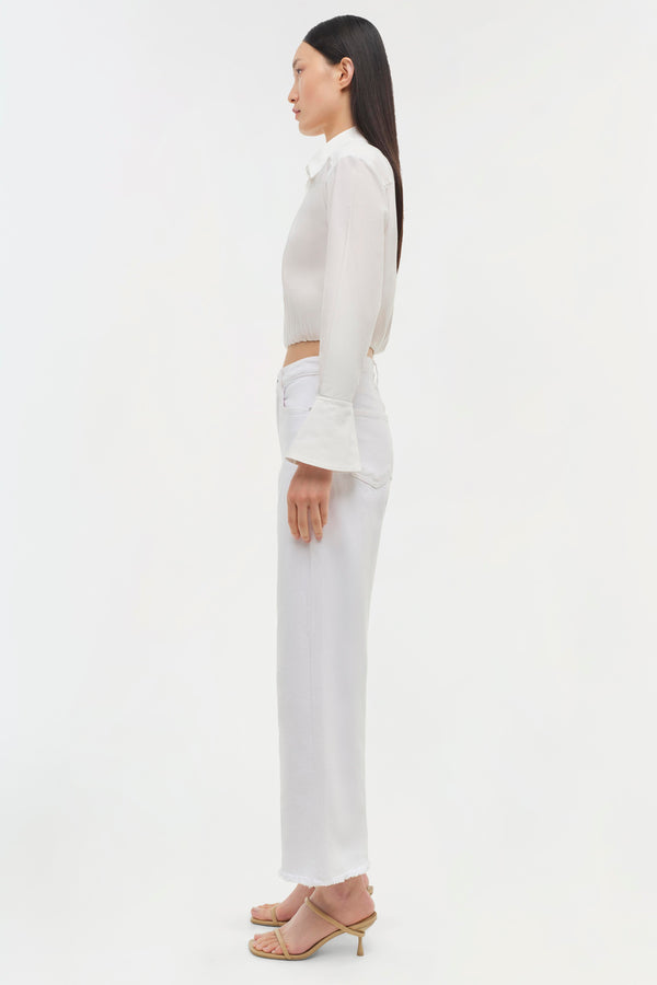 Jonathan Simkhai Signature Blythe Top WHITE