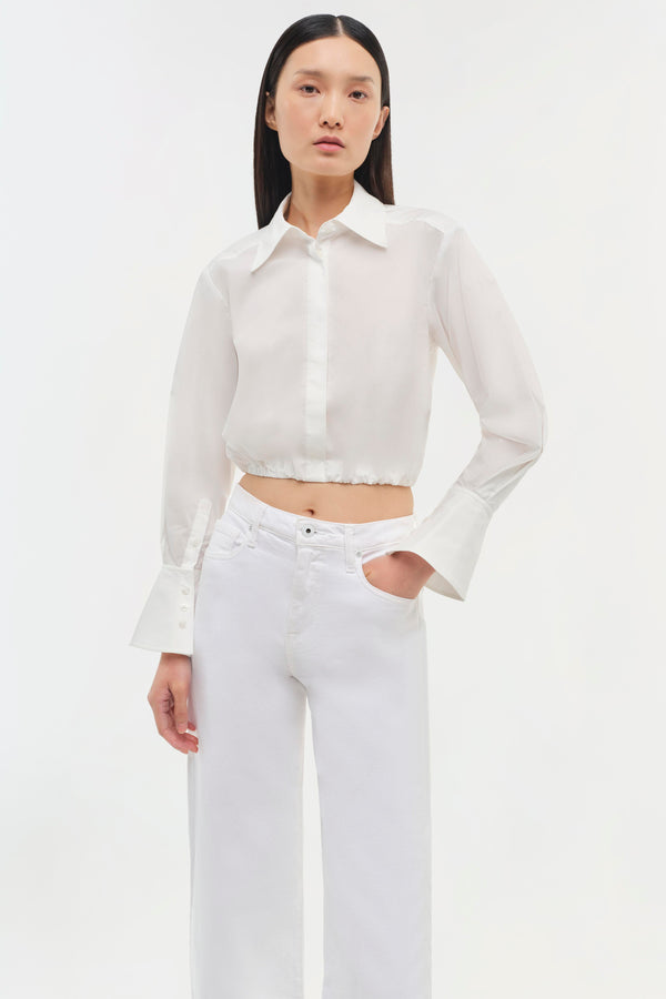 Jonathan Simkhai Signature Blythe Top WHITE
