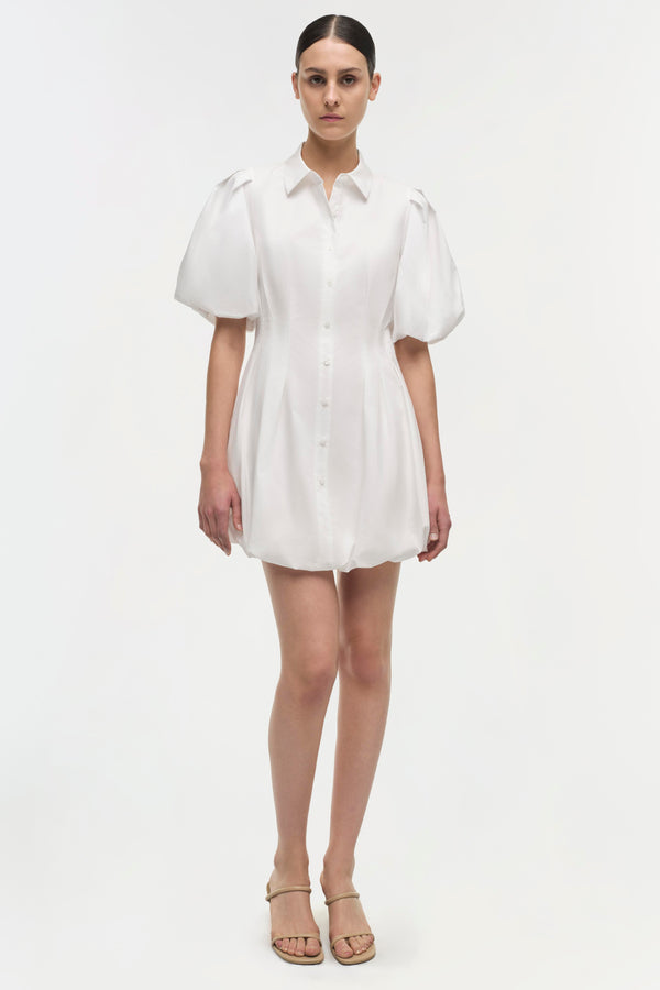 jonathan simkhai Signature Cleo Dress WHITE
