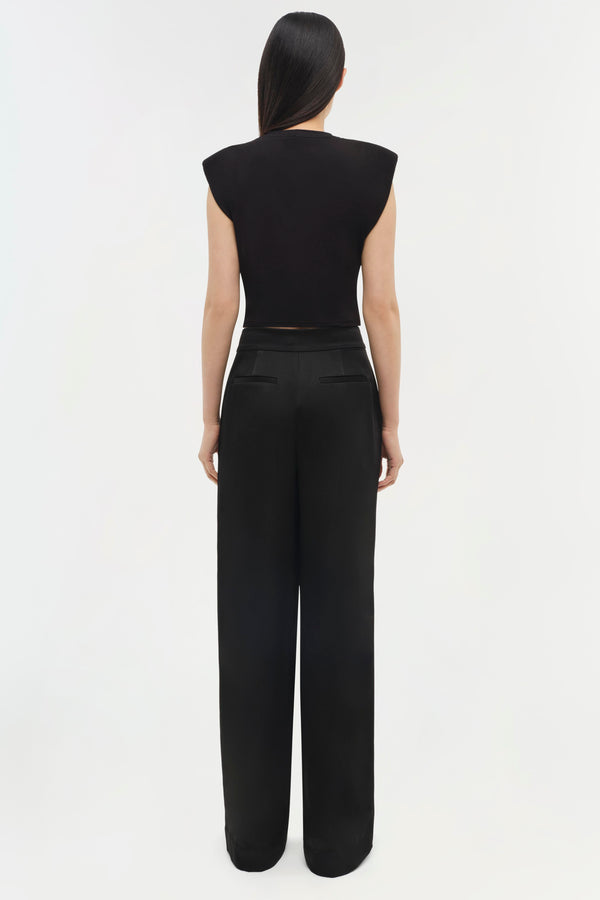 Jonathan Simkhai Signature Estelle Top Black
