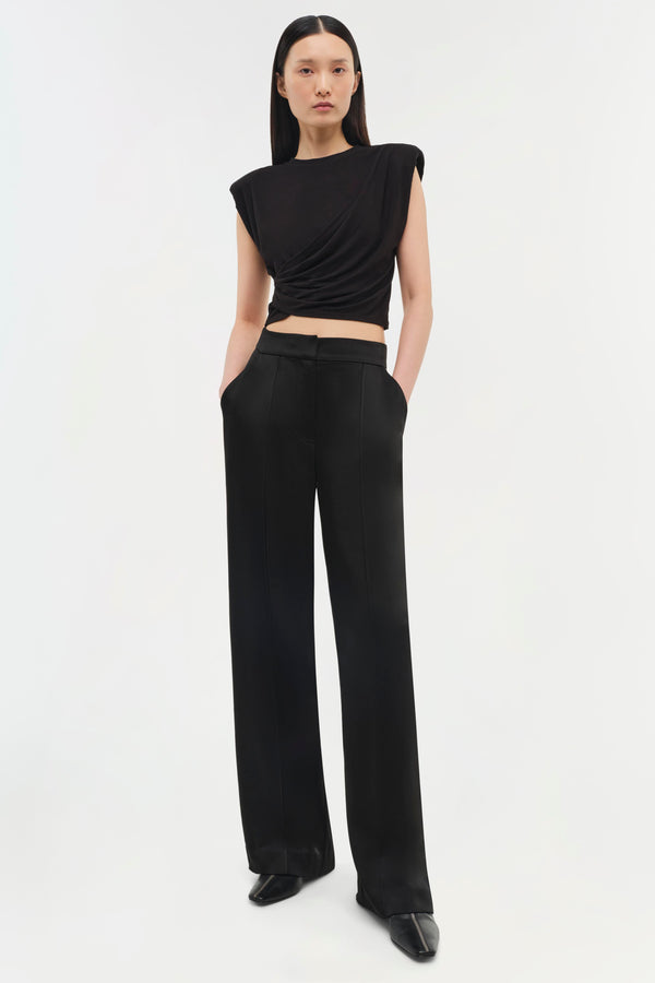 Jonathan Simkhai Signature Estelle Top Black