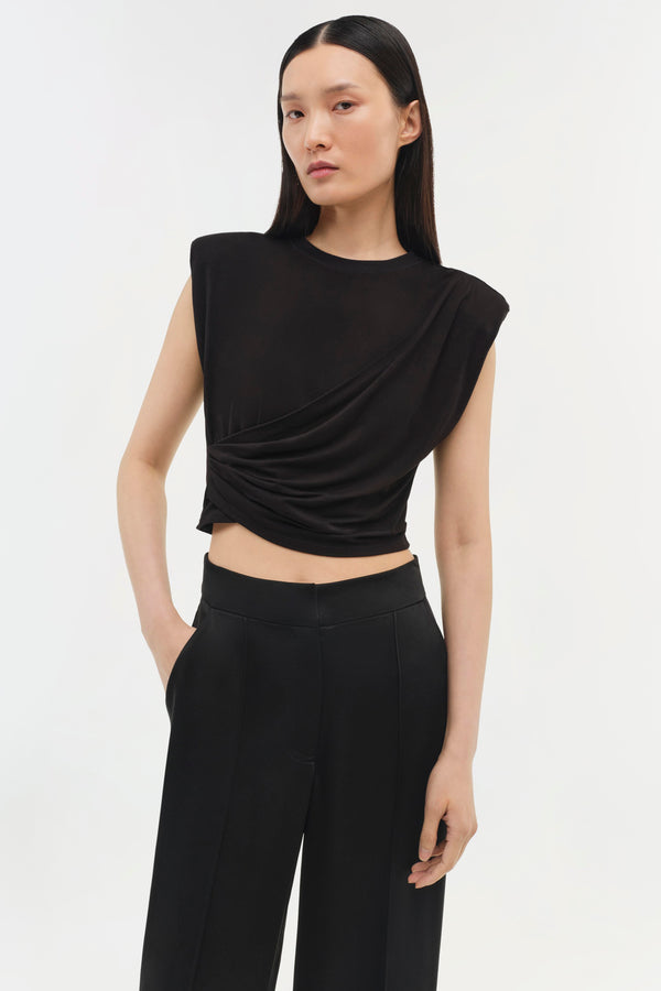 jonathan simkhai Signature Estelle Top Black