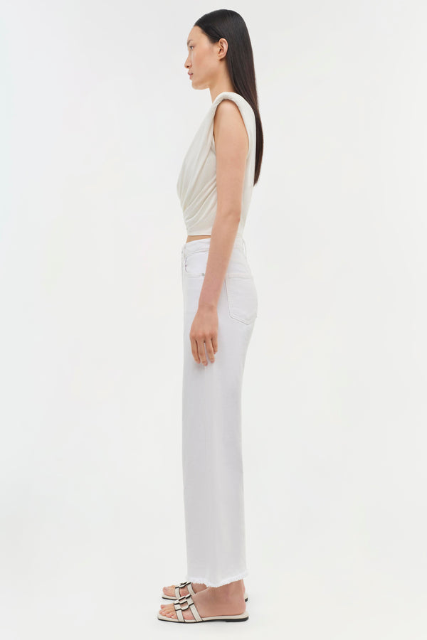 Jonathan Simkhai Signature Estelle Top WHITE