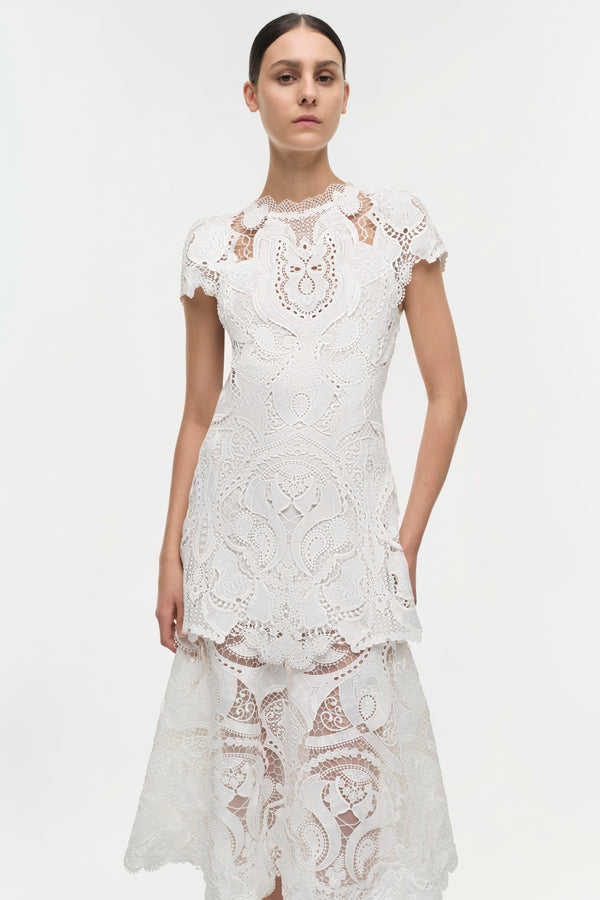 Jonathan Simkhai Signature Laura Dress WHITE
