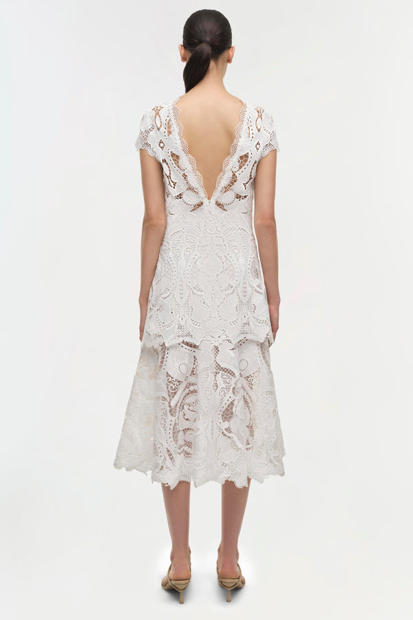 Jonathan Simkhai Signature Laura Dress WHITE