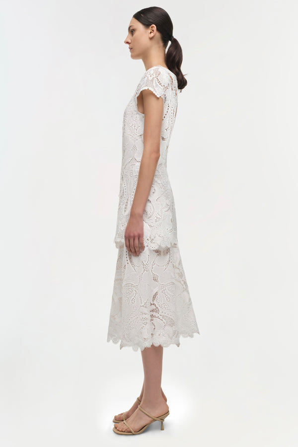 Jonathan Simkhai Signature Laura Dress WHITE