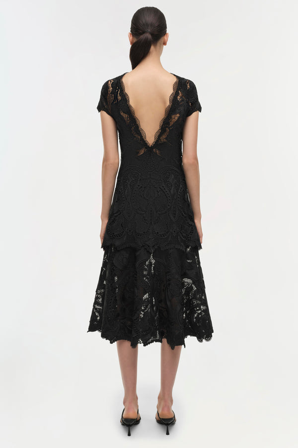 Jonathan Simkhai Signature Laura Lace Dress Black