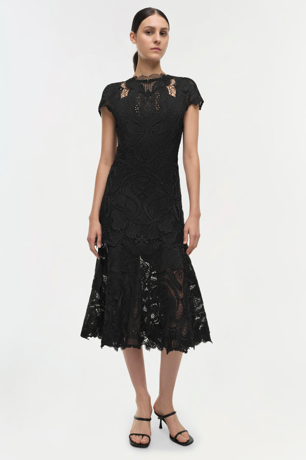 Jonathan Simkhai Signature Laura Lace Dress Black