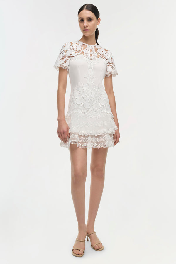 jonathan simkhai Signature Paislee Dress WHITE