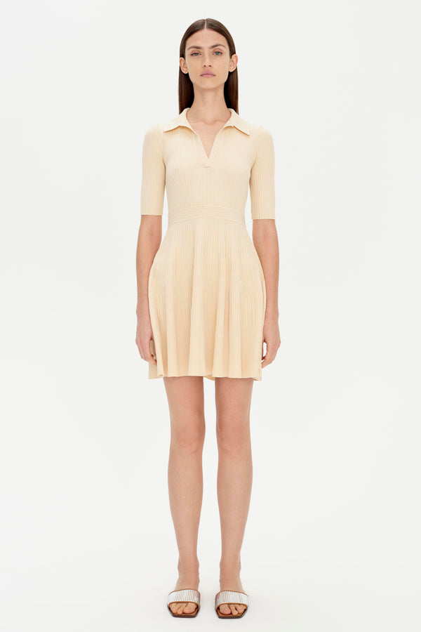 jonathan simkhai Signature Patricia Dress Almond
