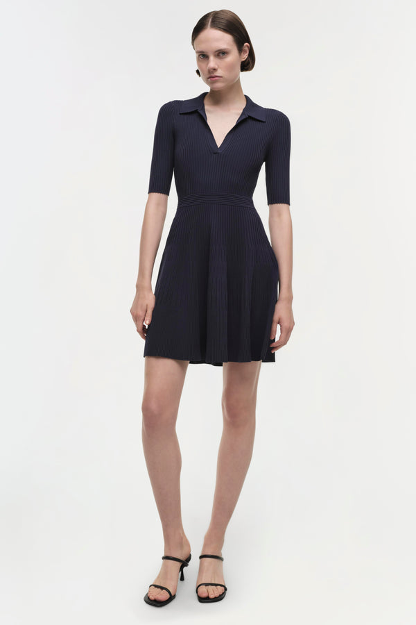 jonathan simkhai Signature Patricia Dress MIDNIGHT