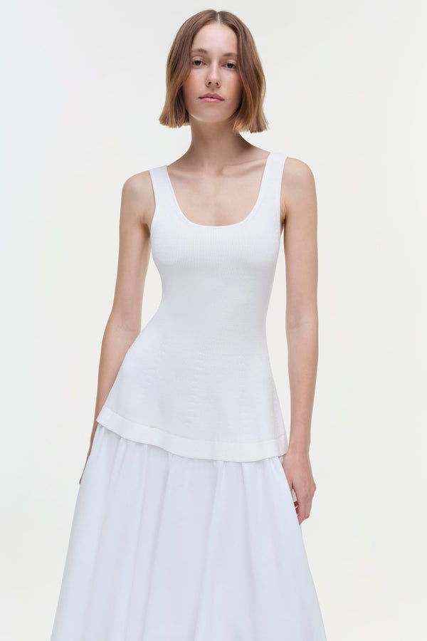 Jonathan Simkhai Silas Dress WHITE
