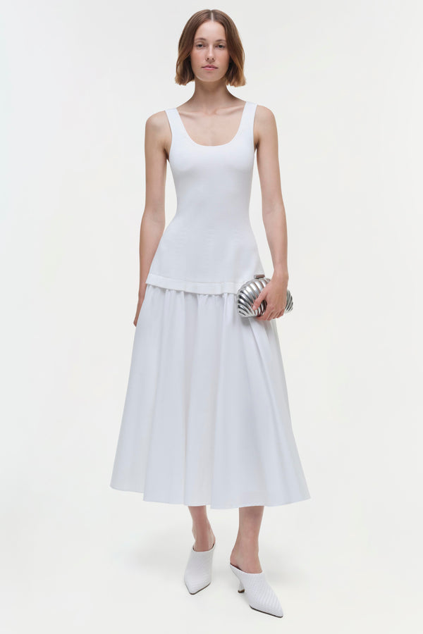 jonathan simkhai Silas Dress WHITE