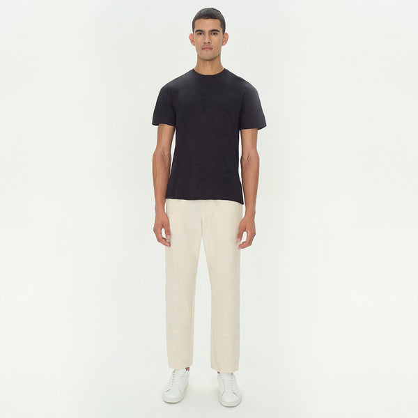 Jonathan Simkhai Smooth Cotton Crewneck BLACK