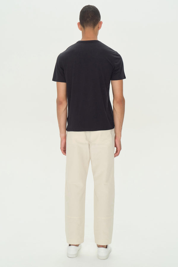 Jonathan Simkhai Smooth Cotton Crewneck BLACK