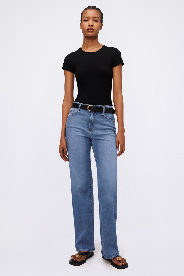 Jonathan Simkhai Soft T-Shirt BLACK