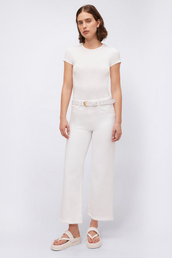 Jonathan Simkhai Soft T-Shirt WHITE