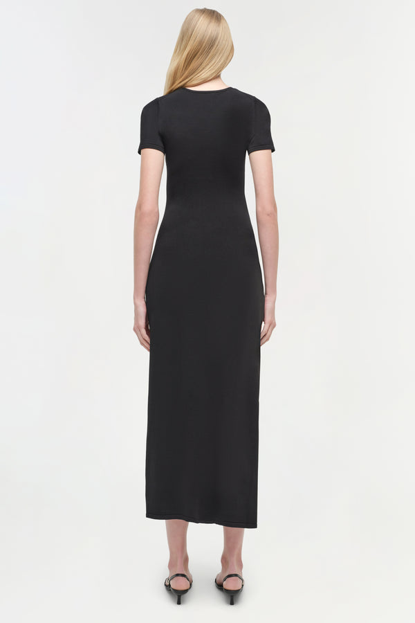 Jonathan Simkhai Soren Knit Midi Dress Black