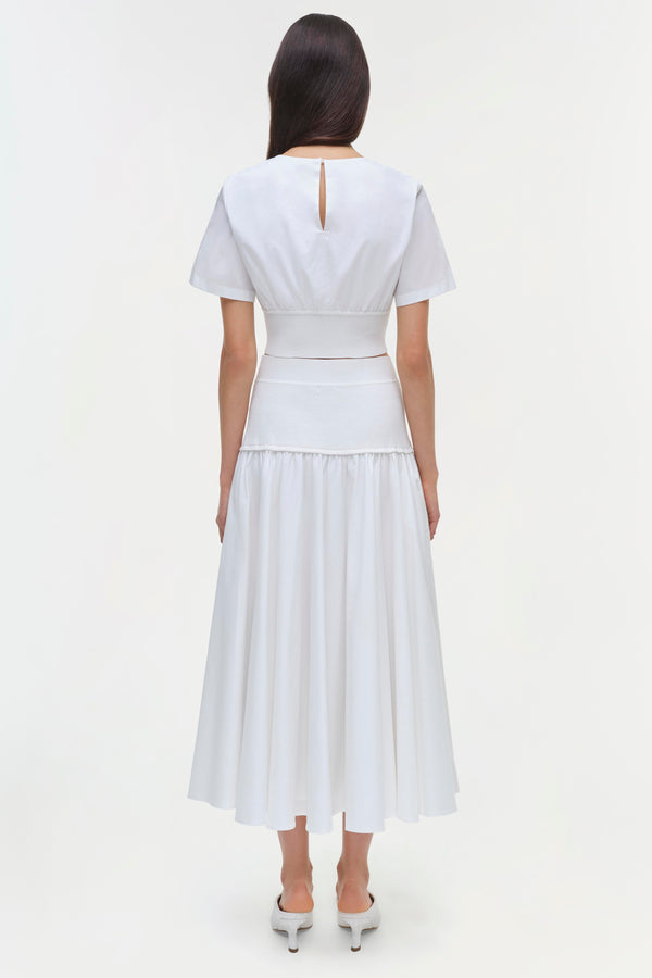 Jonathan Simkhai Stella Skirt WHITE