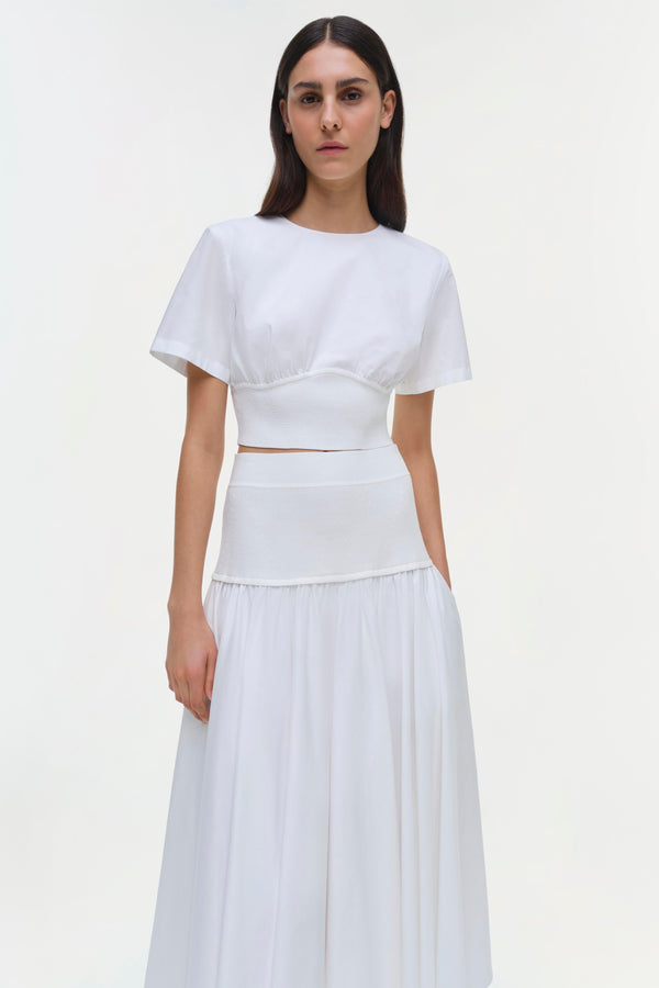 Jonathan Simkhai Stella Skirt WHITE