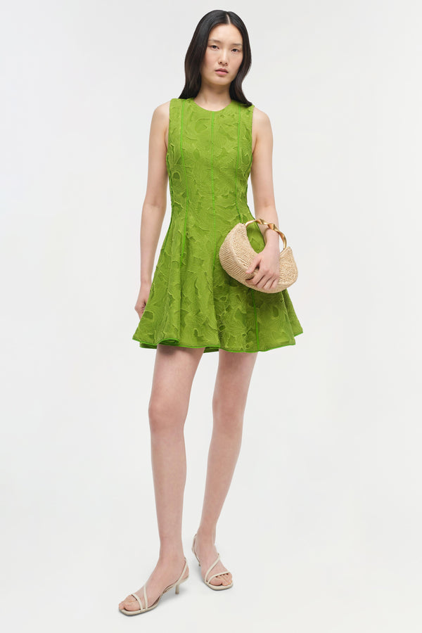 jonathan simkhai Sylvia Dress Kiwi