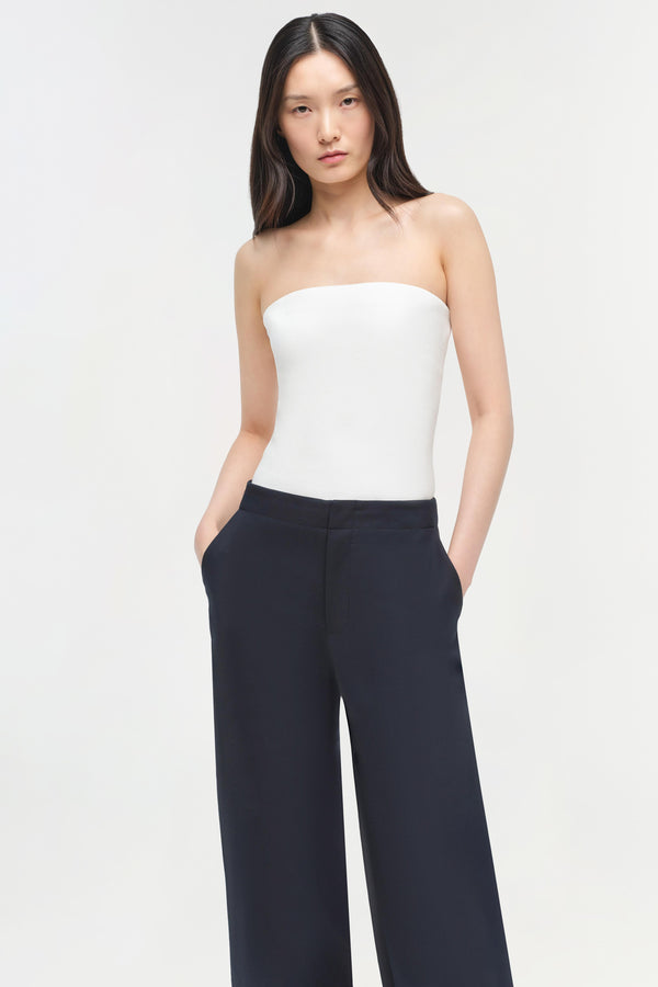 Jonathan Simkhai Waldon Curved Leg Pant Black