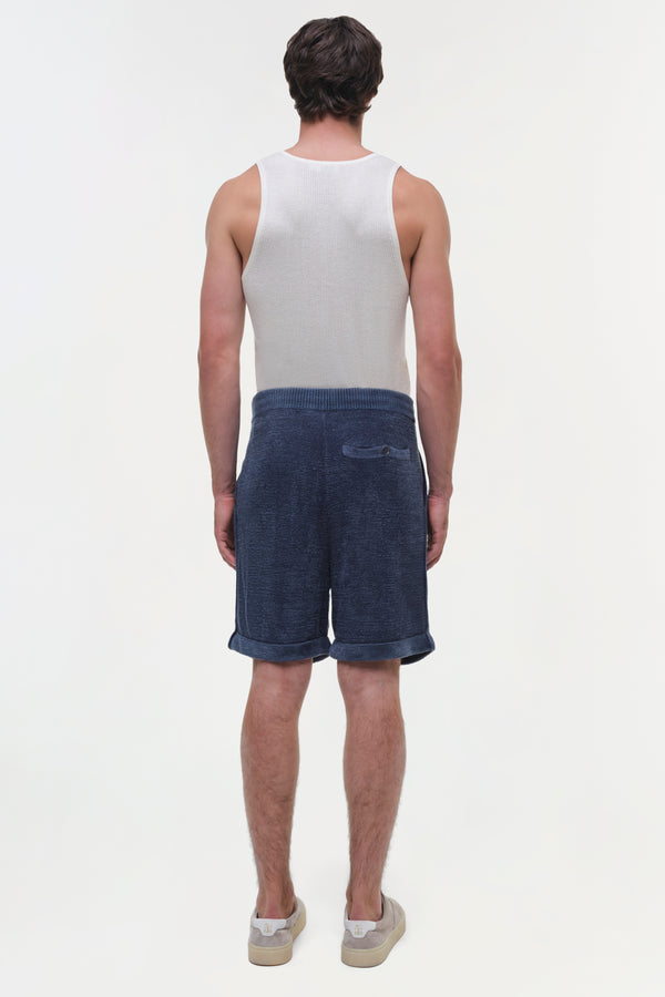 Jonathan Simkhai Warrin Terry Knit Shorts STEEL