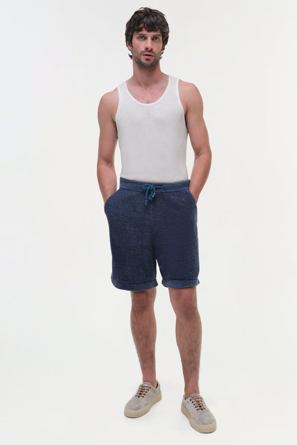 jonathan simkhai Warrin Terry Knit Shorts STEEL