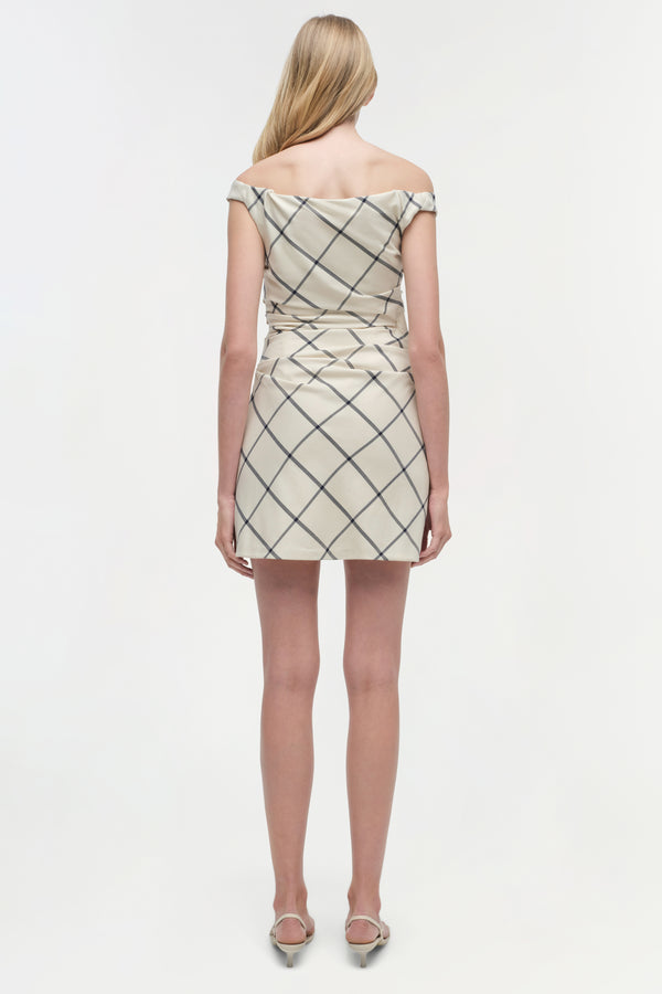 Jonathan Simkhai Wells Mini Dress EGGSHELL MULTI