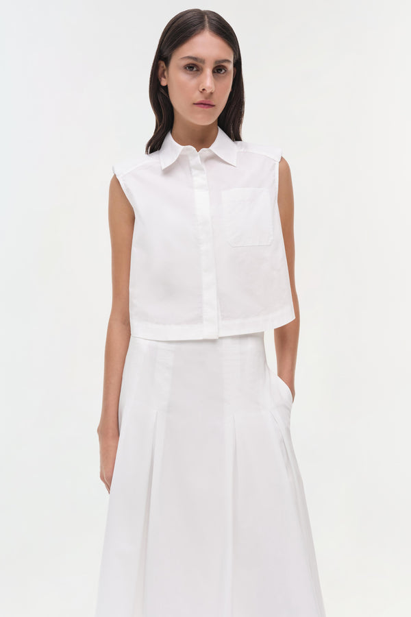 Jonathan Simkhai Winslow Shirt WHITE