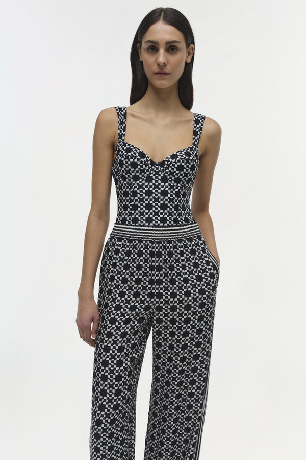 Jonathan Simkhai Zuna Straight Pant BLACK