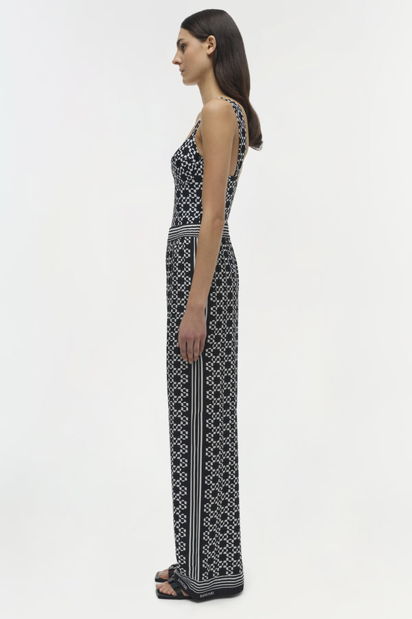 Jonathan Simkhai Zuna Straight Pant BLACK