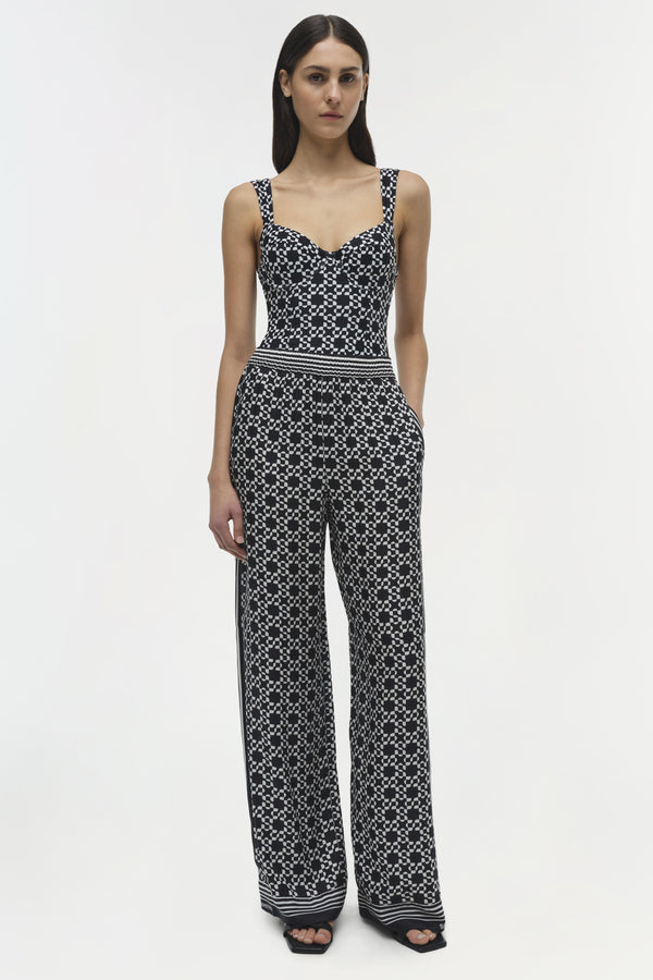 jonathan simkhai Zuna Straight Pant BLACK