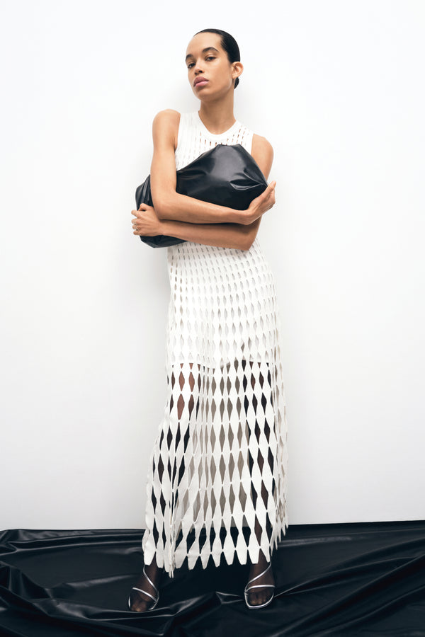 jonathan simkhai Zyla Knit Maxi Dress Ivory