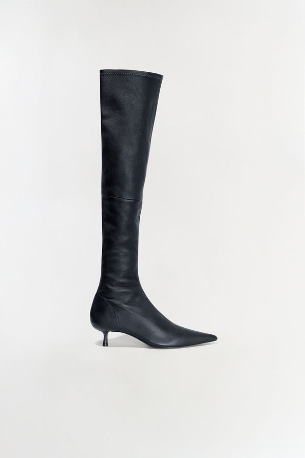 jonathan simkhai Joni Leather Over-The-Knee Boot Black