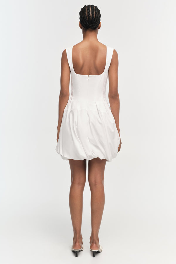 Jonathan Simkhai Juni Cotton Poplin Mini Dress WHITE
