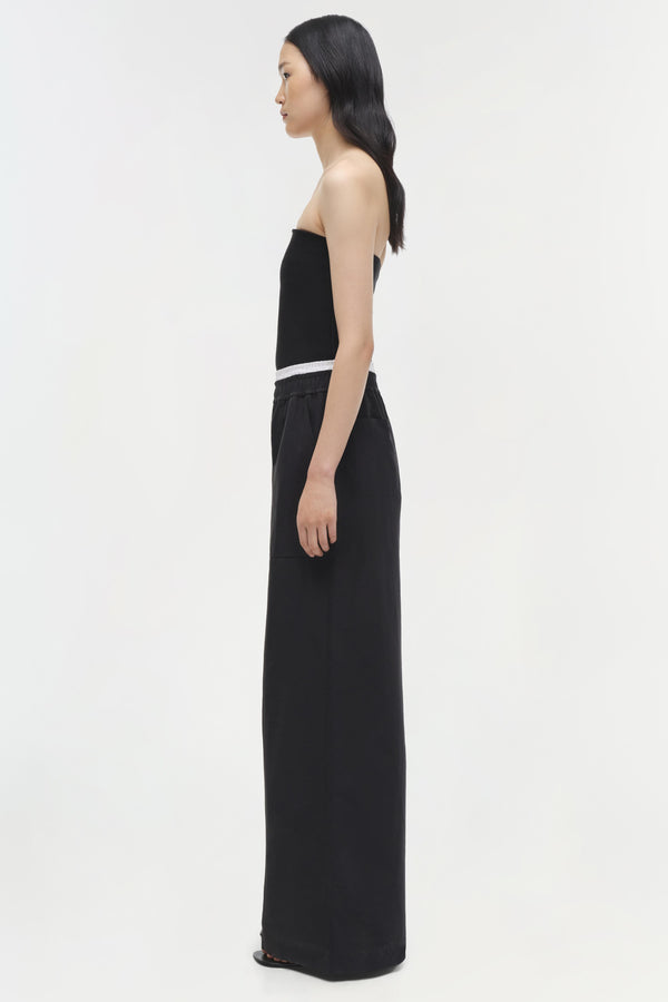 Jonathan Simkhai Nicole Strapless Compact Knit Top Black