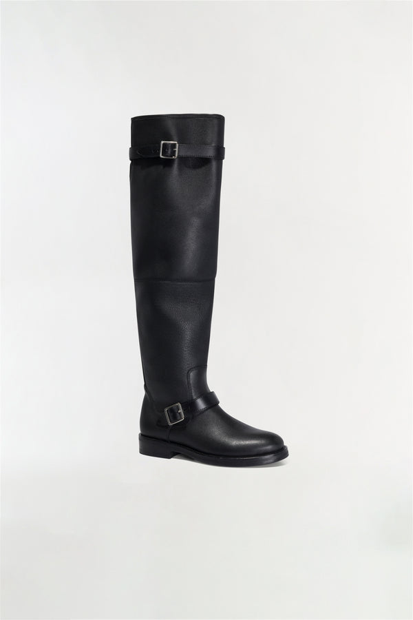 Jonathan Simkhai Noah Leather Over The Knee Boot Black