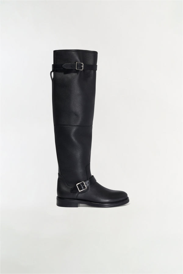 jonathan simkhai Noah Leather Over The Knee Boot Black
