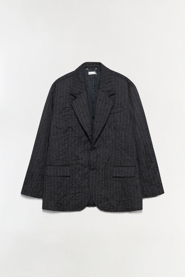 Jonathan Simkhai Peter Oversized Blazer CHARCOAL STRIPE