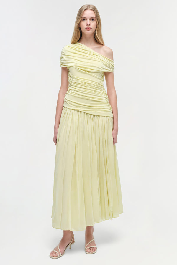 Jonathan Simkhai Rhiannon Jersey Midi Dress SUNGLOW