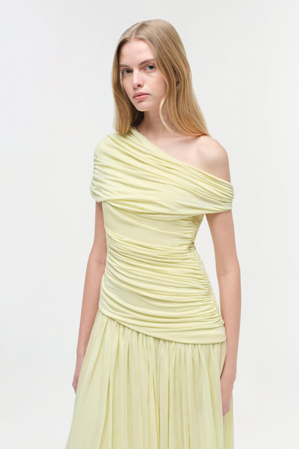 Jonathan Simkhai Rhiannon Jersey Midi Dress SUNGLOW