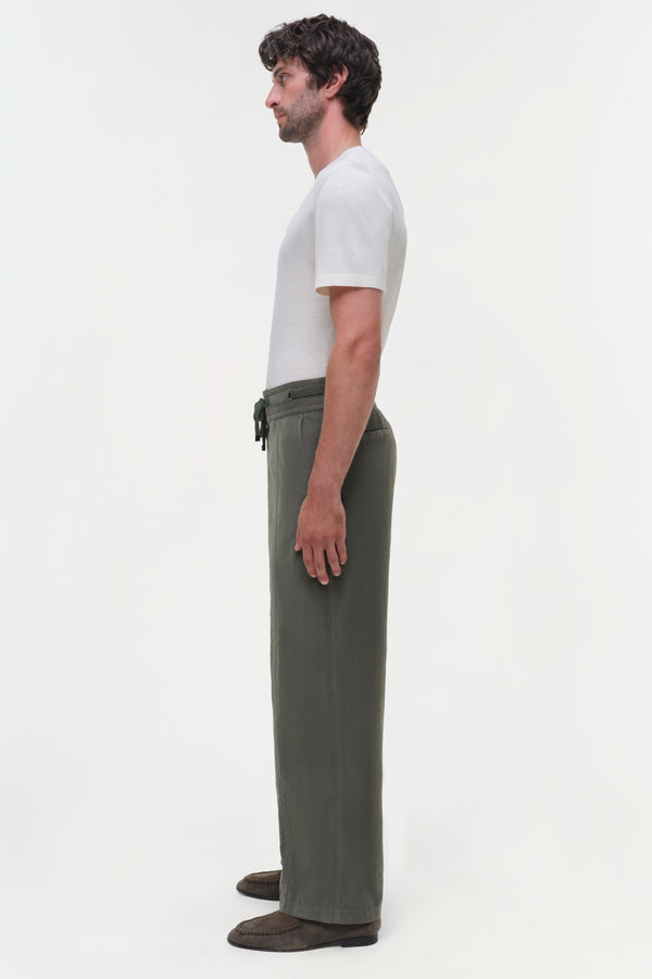 Jonathan Simkhai Rowan Drawstring Trousers SYCAMORE