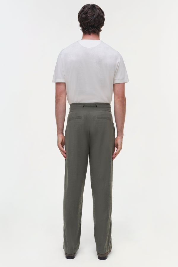 Jonathan Simkhai Rowan Drawstring Trousers SYCAMORE
