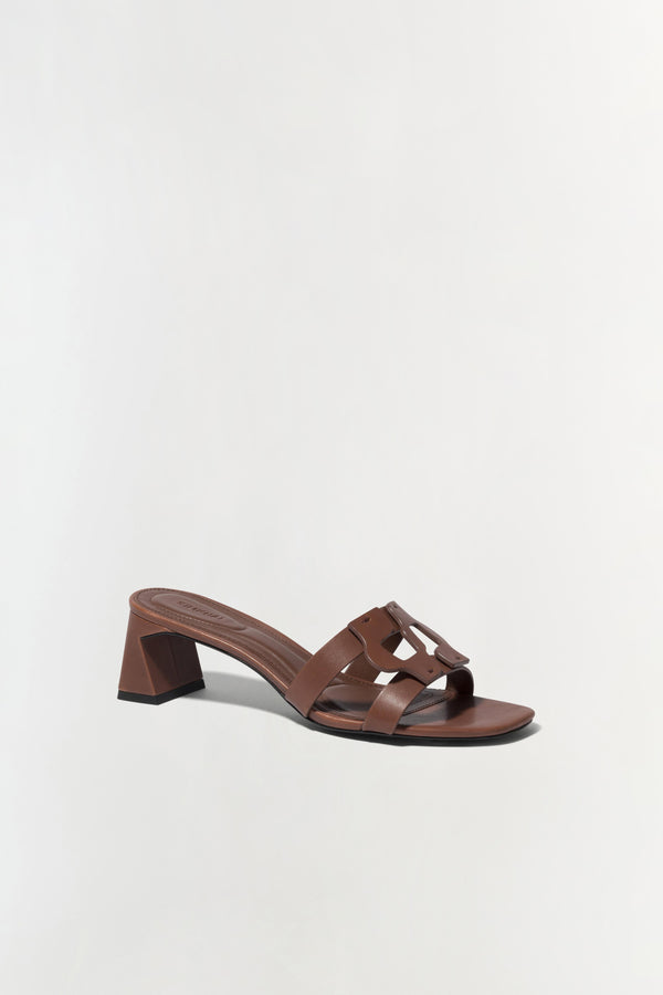 Jonathan Simkhai Simkhai Monogram Block Heel Sandal SABLE