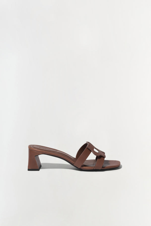jonathan simkhai Simkhai Monogram Block Heel Sandal SABLE