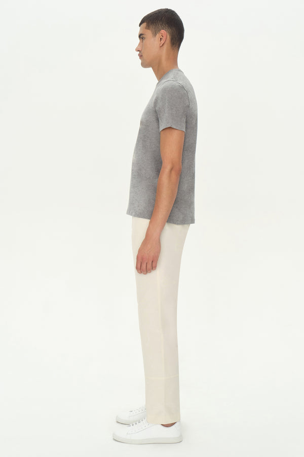 Jonathan Simkhai Smooth Cotton Crewneck Heather Grey