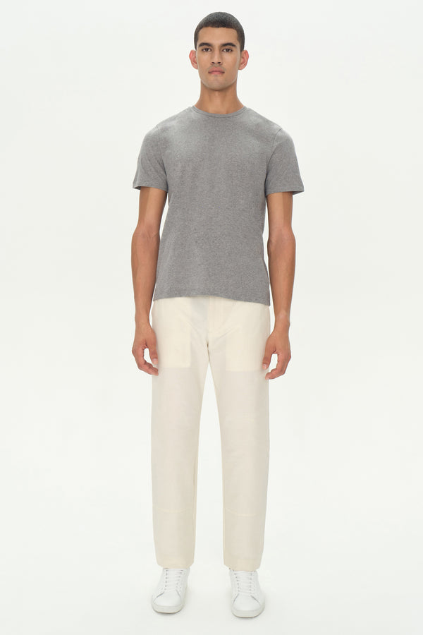 jonathan simkhai Smooth Cotton Crewneck Heather Grey