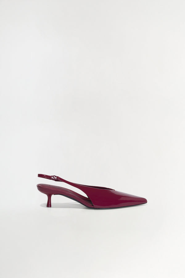 jonathan simkhai Sylvie Slingback Kitten Heel CRANBERRY